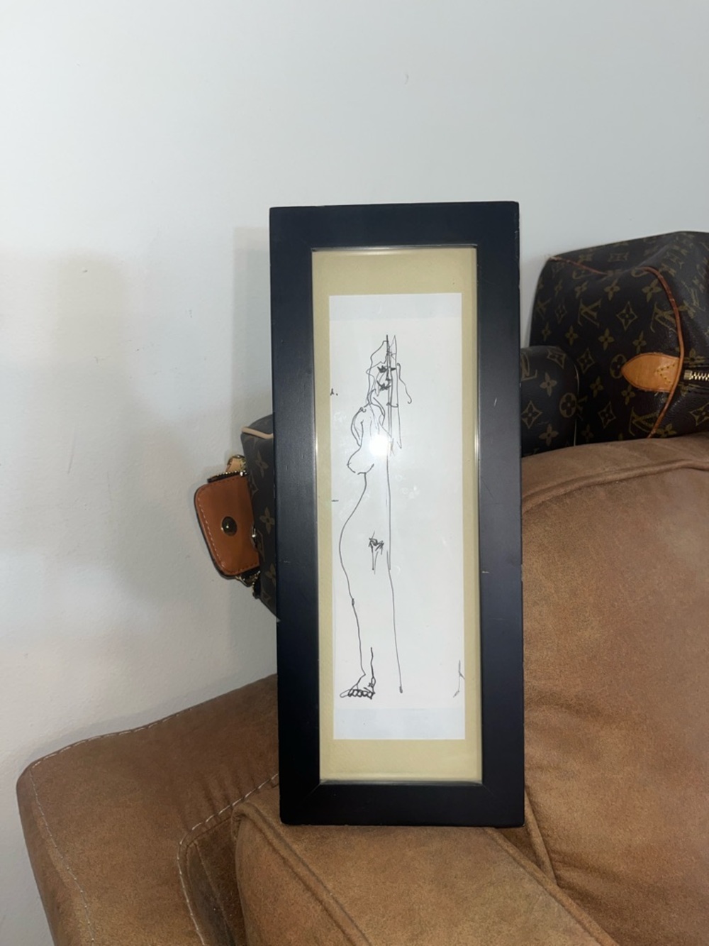 Framed Minimalist Line Drawing